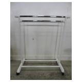 HEIGHT & WIDTH ADJUSTABLE ROLLING CLOTHES RACK