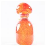 HANDBLOWN ORANGE GLASS FIGURE