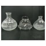 GLASS VASES, GLASS GISPLAY DOME WITH LID