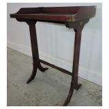 BOMBAY CO. BULTERS TRAY TABLE, BRASS TRIMS
