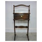 ANTIQUE HUMIDOR STAND WITH ONE DRAWER