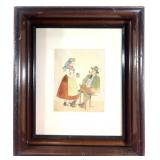 TYROLEAN TAVERN SCENE WATERCOLOUR