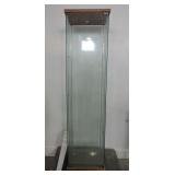 GLASS DISPLAY CABINET WITH 3 GLASS SHELVES