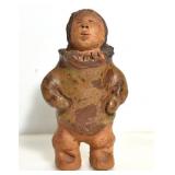 HANDMADE CERAMIC INUIT MAN FIGURE