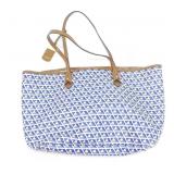 RALPH LAUREN BLUE & WHITE HANDBAG