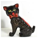 CAT PIN-CUSHION AND TAPE MEASURE FIGURINE