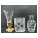 ASSORTED GLASS VASES