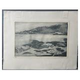 PAMELA CLAUGHTON 'LANDSCAPE' ETCHING ED. 2/15