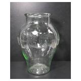 LARGE PRESSED GLASS VASE