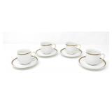 SET OF FOUR EPIAG TEACUPS & SAUCERS