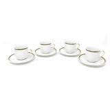 SET OF FOUR EPIAG TEACUPS & SAUCERS