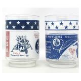 APOLLO 11 & 13 DRINKING GLASSES