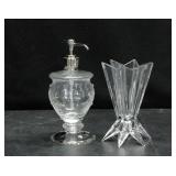NACHTMANN GALAXIA VASE AND VENEZIA SOAP DISPENSER