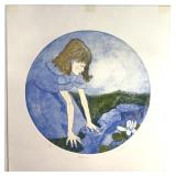 PAMELA CLAUGHTON 'MAURA' ETCHING IN COLOUR ED. 2/8