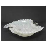 HAND BLOWN ITALIAN ART GLASS DISH / ASHTRAY