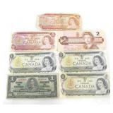 RCM $2 & $1 BANK NOTES, 2 IN SERIAL SEQUENCE
