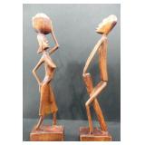HAND-CARVED WOODEN FIGURINES MADE IN HAITI