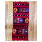 MULTICOLOR NAVAJO-STYLE WOVEN MAT
