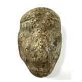 PRE-COLUMBIAN STYLE CARVED STONE EFFIGY HEAD
