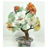 CARVED GEMSTONE BONSAI TREE