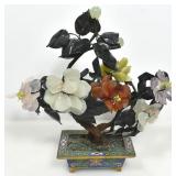 CARVED GEMSTONE JADE BONSAI TREE