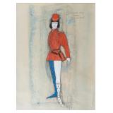 M. NEGIN 'LE COMTE ORY' COSTUME DESIGN PAINTING