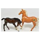 TWO BESWICK ENGLAND HORSE FIGURINES