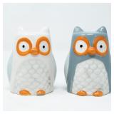 CERAMIC OWL SALT&PEPPER SHAKERS