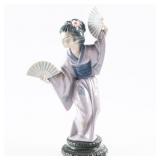 LLADRÓ JAPANESE GEISHA DANCING WITH FANS FIGURINE