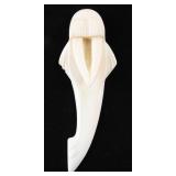 IVORY CARVED WALRUS LETTER OPENER c.1940s