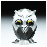 SWAROVSKI MINIATURE OWL FIGURINE 010014 1.5'