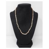 19' PEACH 'POTATO' PEARL NECKLACE 9.6g $300