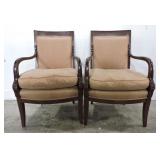 PAIR SNYDER CUSTOM EMPIRE STYLE ARMCHAIR