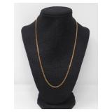 18KT YELLOW GOLD CURB LINK CHAIN 13.7g $4,100