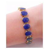 18KT GOLD & LAPIS LAZULI BRACELET 22.1g $7,600