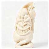 CECILIE KLEIST TUPILAK CARVED TWO-FACE FIGURE