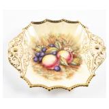 AYNSLEY ORCHARD GOLD HANDPAINTED CANDY DISH