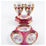 ASSORTED FRENCH PORCELAIN CABINETWARE GROUP LOT