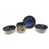 OCEAN BLUE SEASIDE GLAZE STUDIO BOWLS & PITCHER