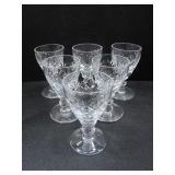 6 WEBB CORBETT CRYSTAL LIQUEUR GLASSES