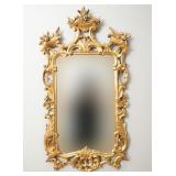 ANTIQUE GEORGE II STYLE ORNATE GILTWOOD WALLMIRROR