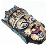 BALINESE CARVED AND PAINTED WOODEN TOPENG MASK