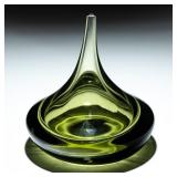 NORITAKE TEARDROP GLASS SINGLE FLOWER VASE