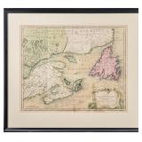 EMANUEL BOWEN C. 1747 'MAP OF NEWFOUNDLAND ..'