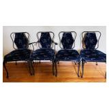 WROUGHT & CAST IRON PATIO CHAIRS, FRUIT BASKET