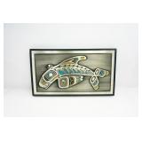 HAIDA STYLE ORCA ETCHED ALUMINIUM PLAQUE