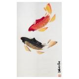 WU DALU TWO KOI FISH CARP