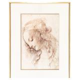 AFTER LEONARDO DA VINCI 'STUDY OF A WOMAN'
