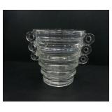 ART DECO APPLIED CIRCLE RINGS VASE