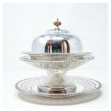 BIRKS REGENCY PLATE PEDESTAL DOMED CENTERPIECE